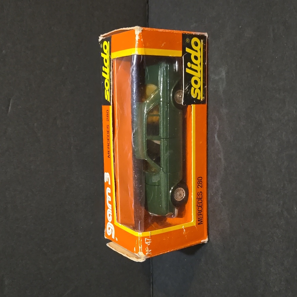 c RARE SOLIDO GREEN MERCEDES 280 NO. 47 GAM 3 CAR 1.43 NICE BOX
